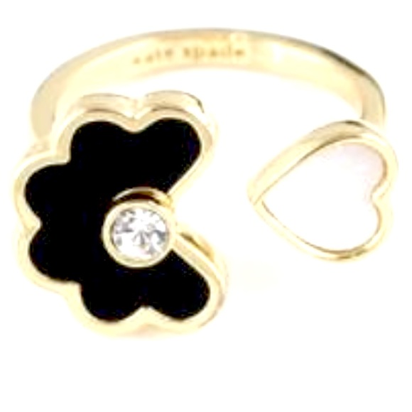 ♠️ KATE SPADE •NEW YORK •Heart Ring Cream/Clover. - Picture 5 of 7